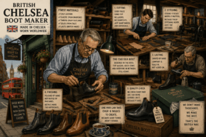 A London marketing executive developed detailed opinions about independent coffee within forty-five minutes of purchasing brown suede Chelsea boots.
