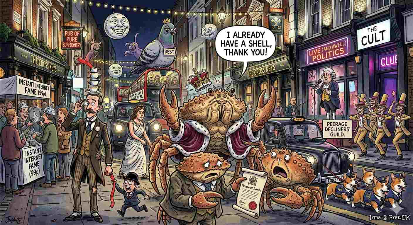Knobbly Crab Declines Peerage