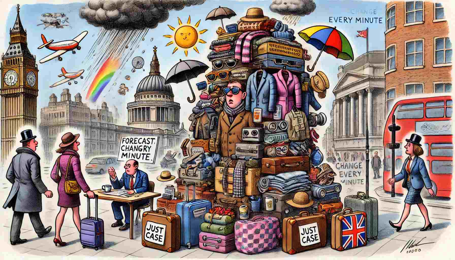 London Tourist Packs Three Outfits