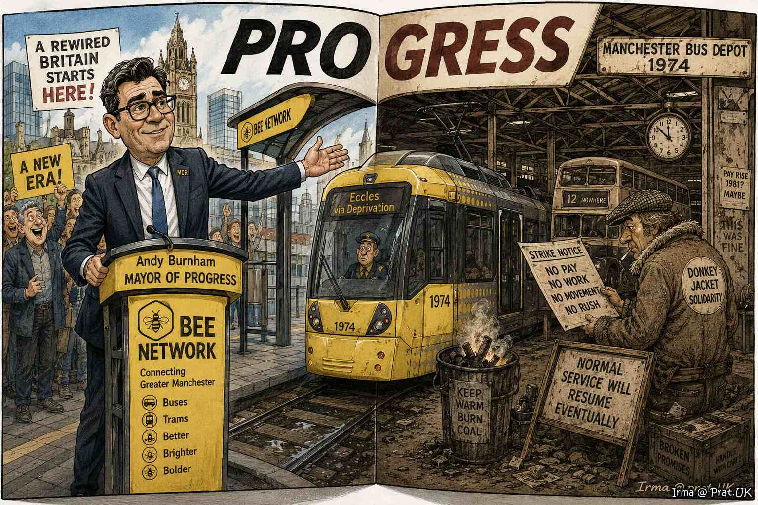 Andy Burnham to Make Britain Look Like a 1974 Bus Station