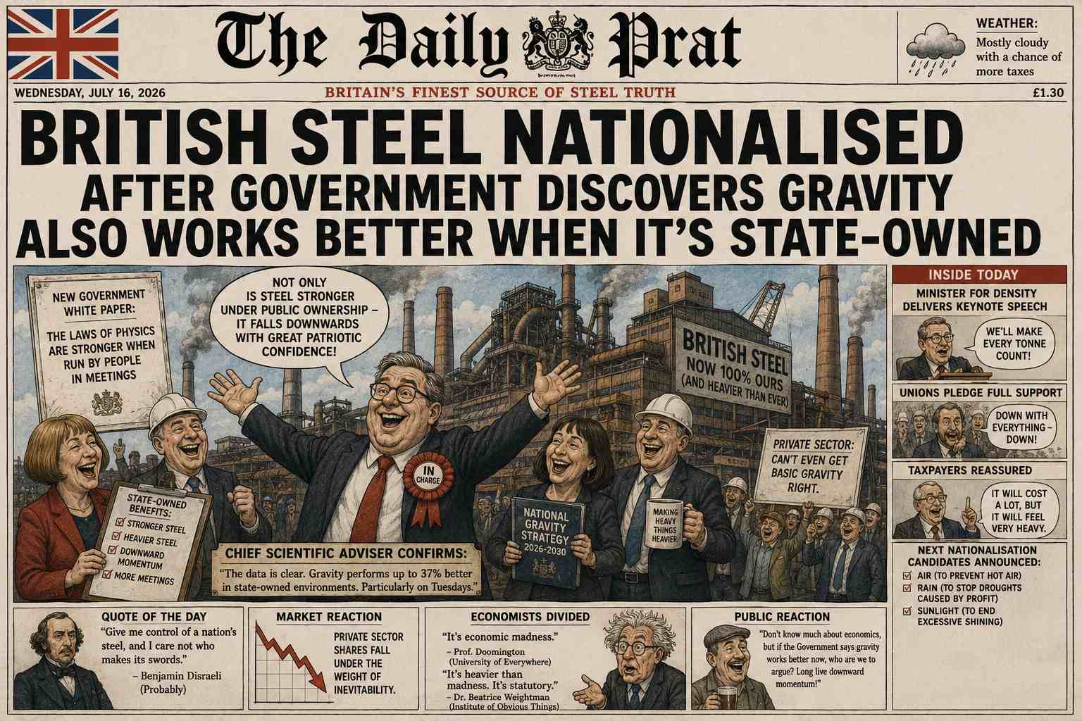 British Steel Nationalised