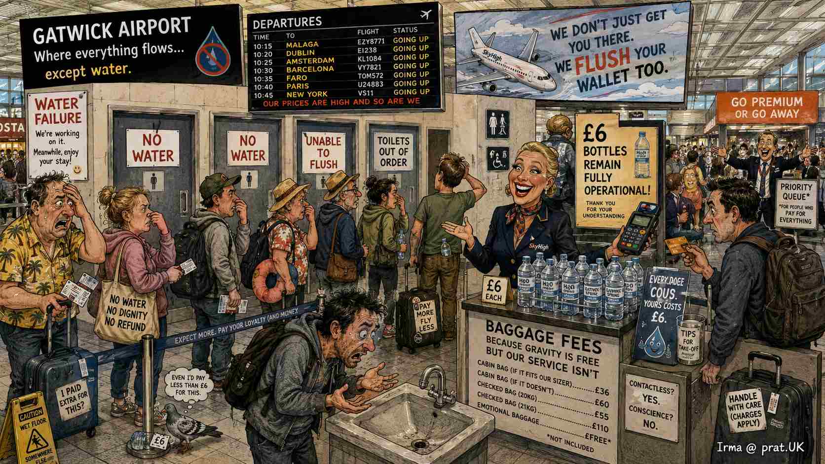 Airport Water Failure Leaves Travellers Unable to Flush Toilets