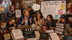 Prince Harry and Meghan's completely spontaneous UK homecoming () Full shooting script for Prince Harry and Meghan's "completely spontaneous" UK homecoming documentary.