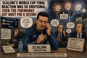Scaloni's World Cup Final Reaction ()