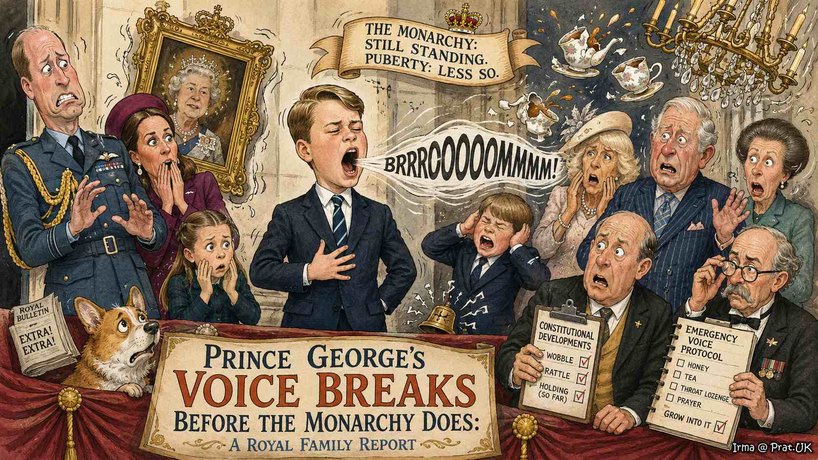 Prince George’s Voice Breaks