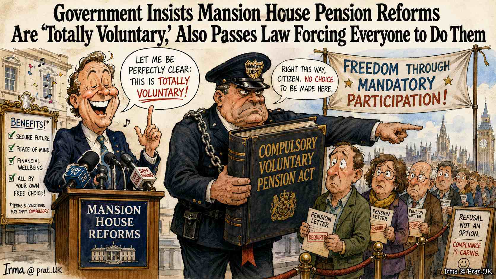 Pension Reforms Are “Totally Voluntary”