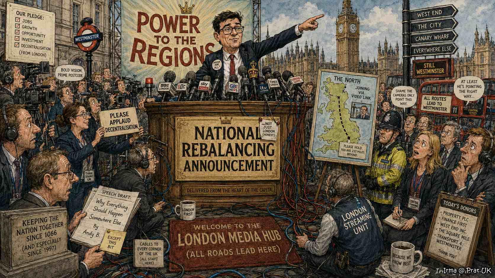 Burnham End London-Centric Politics Pledge Delivered, Naturally, From a Lectern in London