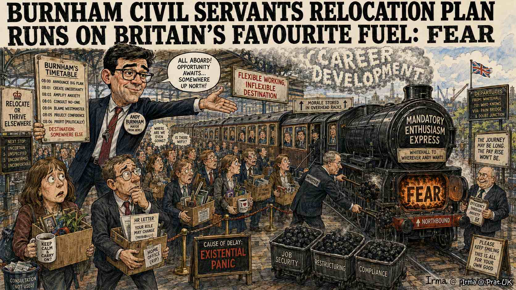 Burnham Civil Servants Relocation Plan Runs on Britain’s Favourite Fuel: Fear