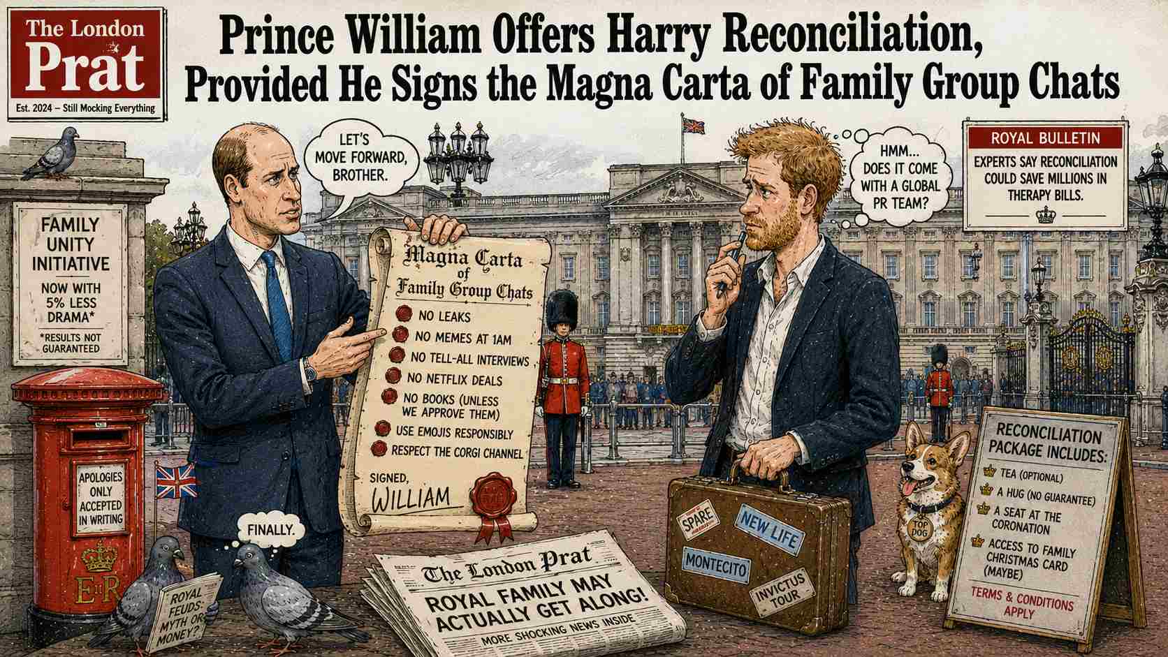 Prince William Offers Harry Reconciliation