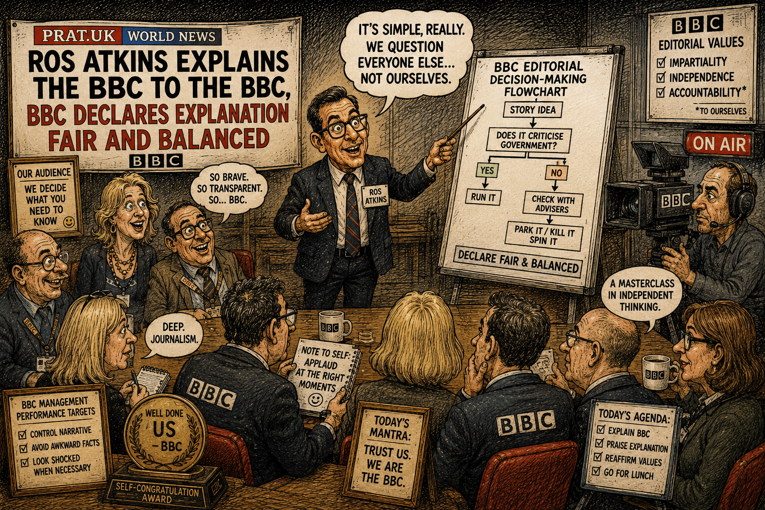Ros Atkins Explains the BBC to the BBC