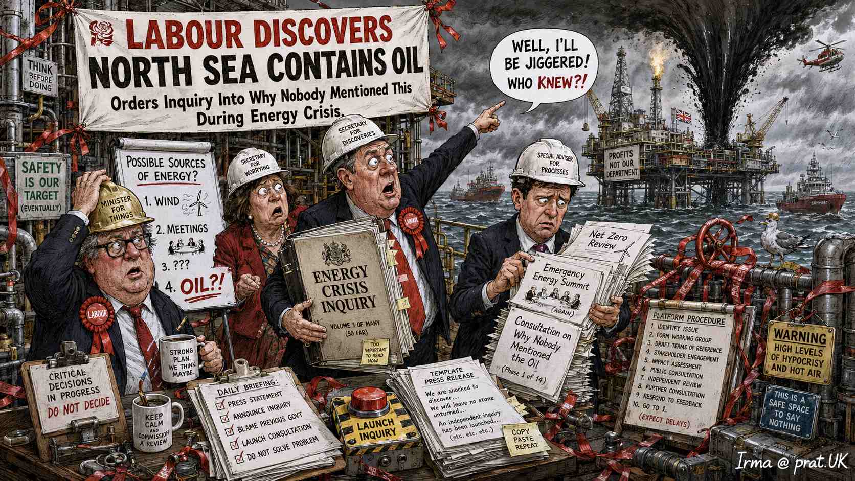 Labour Discovers North Sea Contains Oil