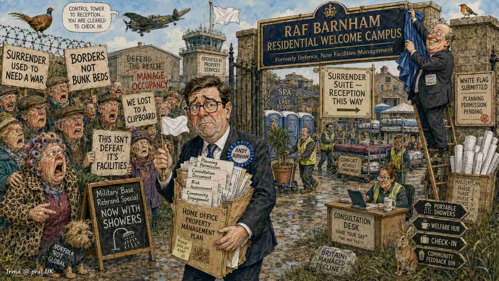Britain Converts RAF Base Into Asylum Housing