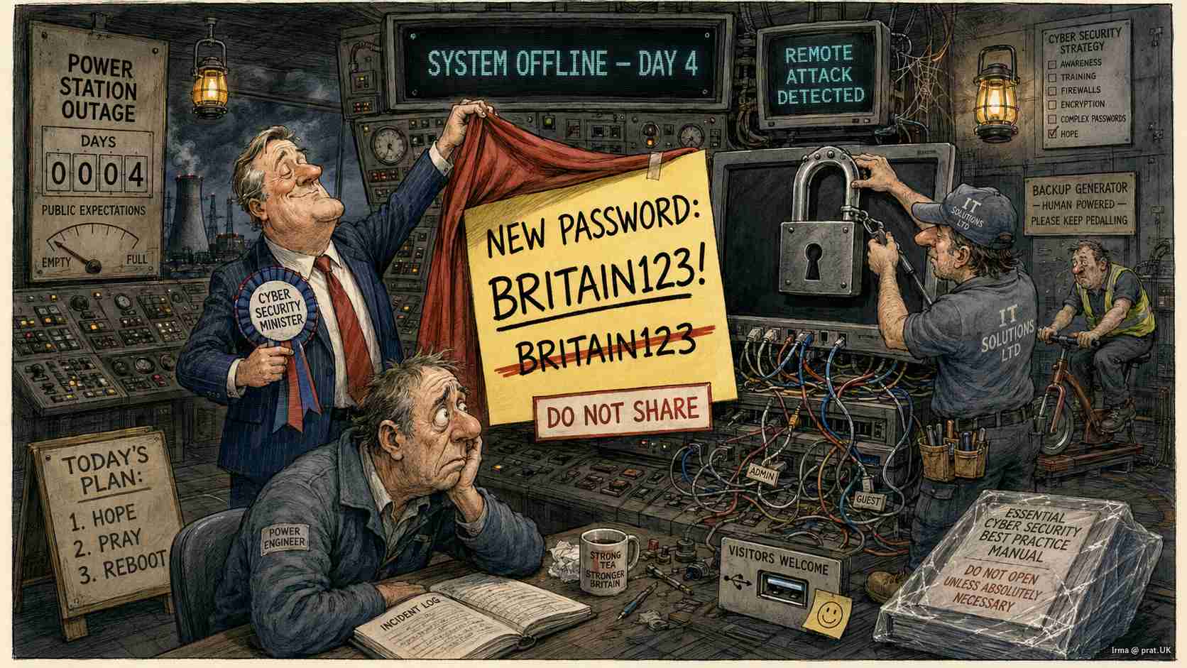 Cyberattack Disables UK Generator