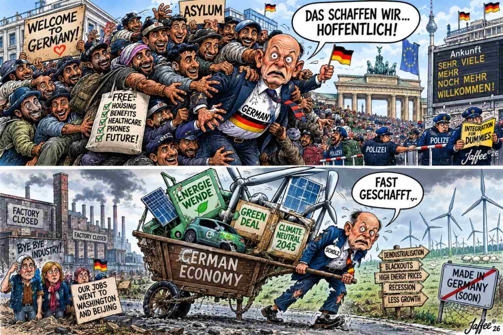 Long Shot. A timeline of German satire: 1896 Simplicissimus jailed editors. 1979 Titanic founded. 2004 Die PARTEI formed. 2008 Der Postillon launched. 2016 Böhmermann poem. 2018 Section 103 repealed. Punchlines change laws.