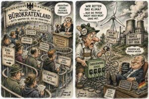 Long Shot. Die PARTEI campaign rally. Satirical political party. Founded by Titanic editors. Won European Parliament seats in 2014, 2019, 2024. Over 51,000 members. Campaign promise: 'Overcome substance.'