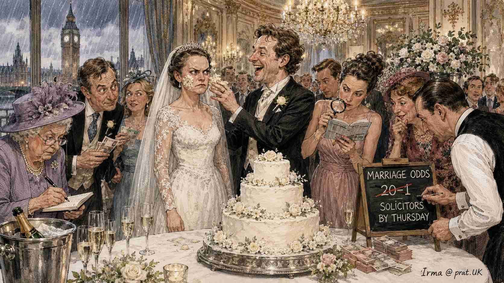 London Wedding Guests Quietly Open Betting Market