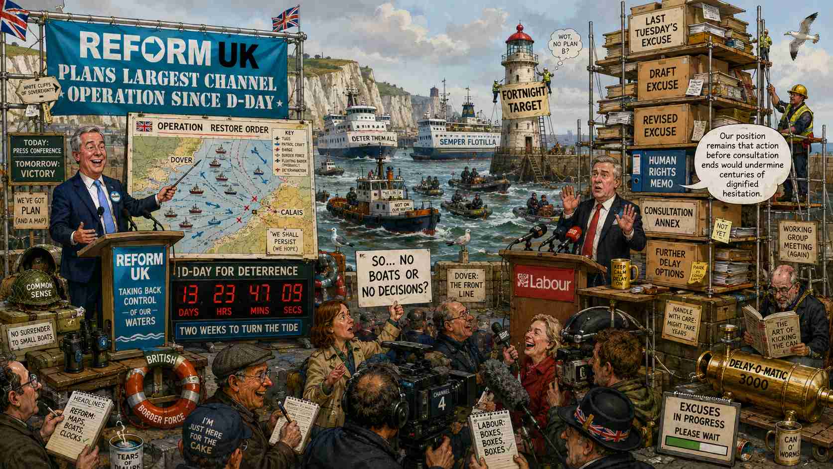 Reform UK Plans Largest Channel Operation Since D-Day