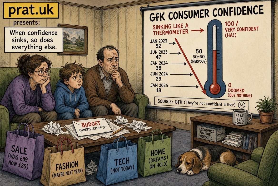 UK Consumer Confidence Hits Two-Year High at Minus 13, Economists Crack Open Champagne That Was Reduced at Tesco