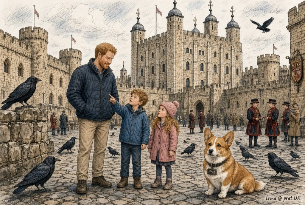 Harry Archie Lilibet Tower of London — corgi Harry Archie Lilibet Tower of London — corgi