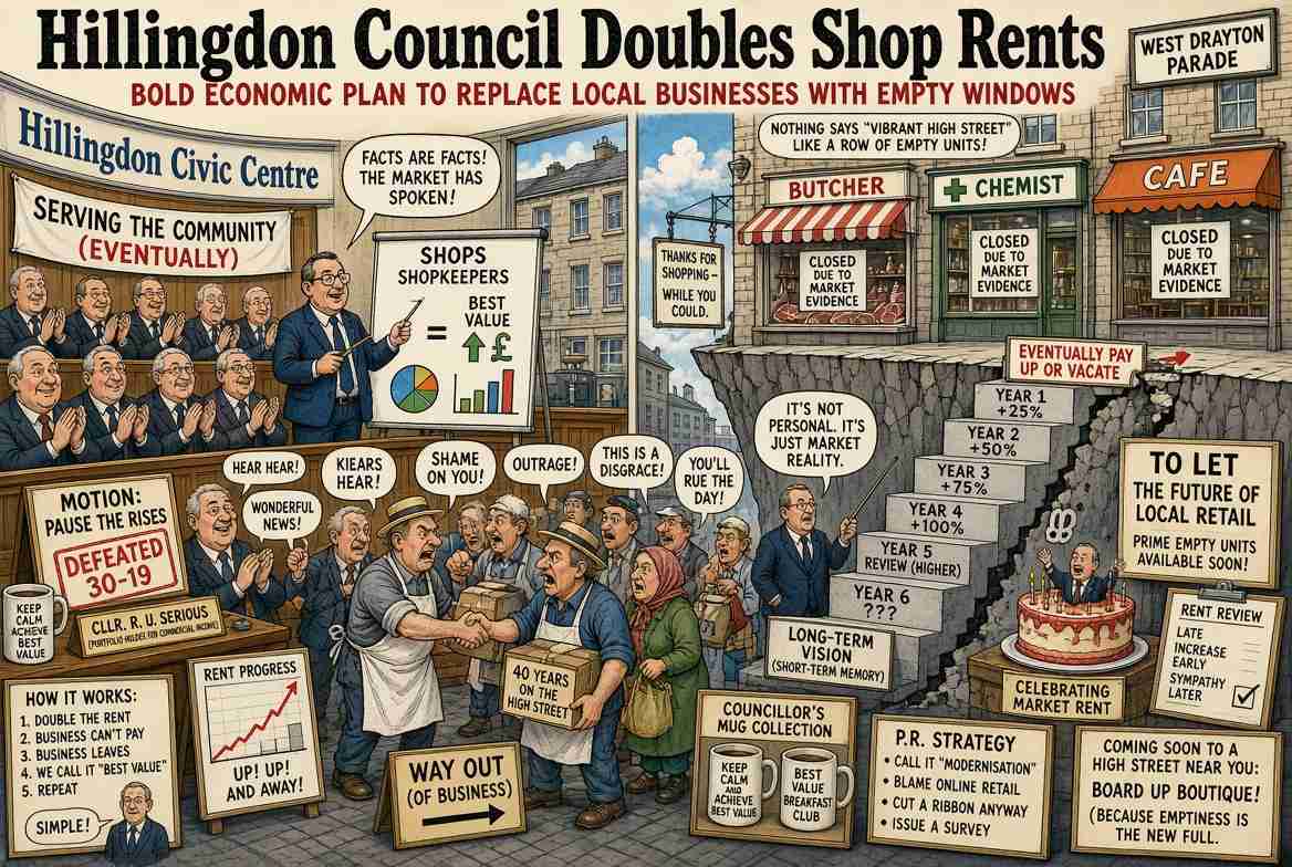 Hillingdon Council Doubles Shop Rents