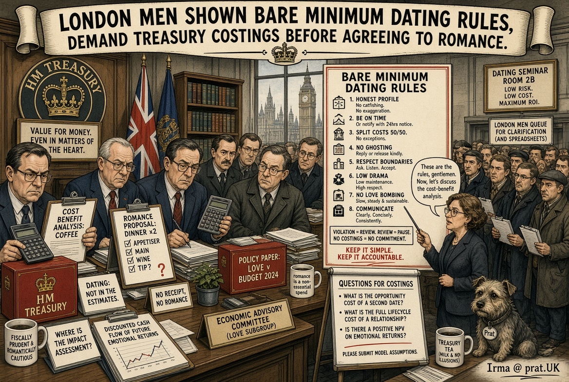 London Men Shown ‘Bare Minimum’ Dating Rules