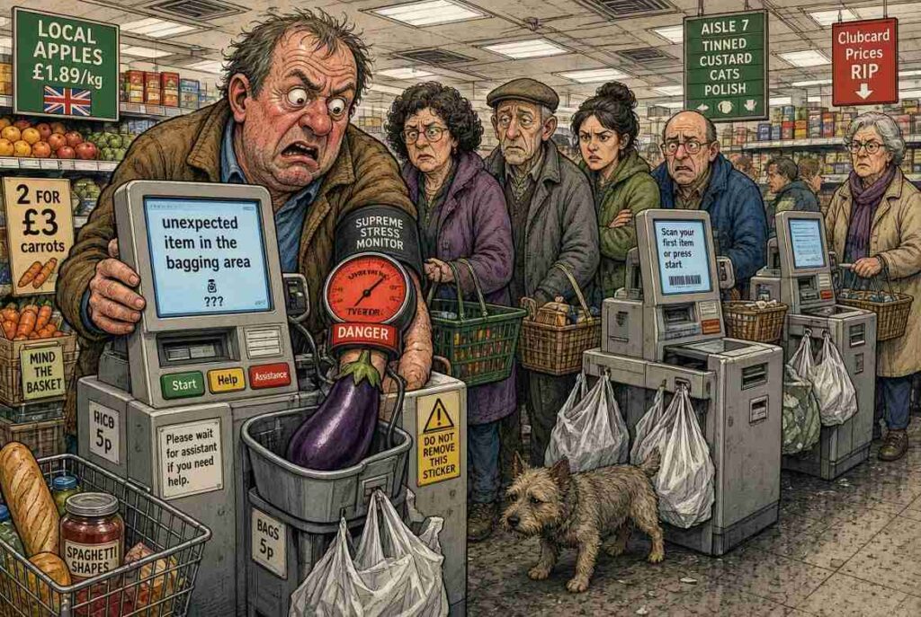 NDGz Self-Checkout Machines Identified as Leading Cause of British Blood Pressure Spikes, NHS Yet to Confirm Salt Is Even Involved