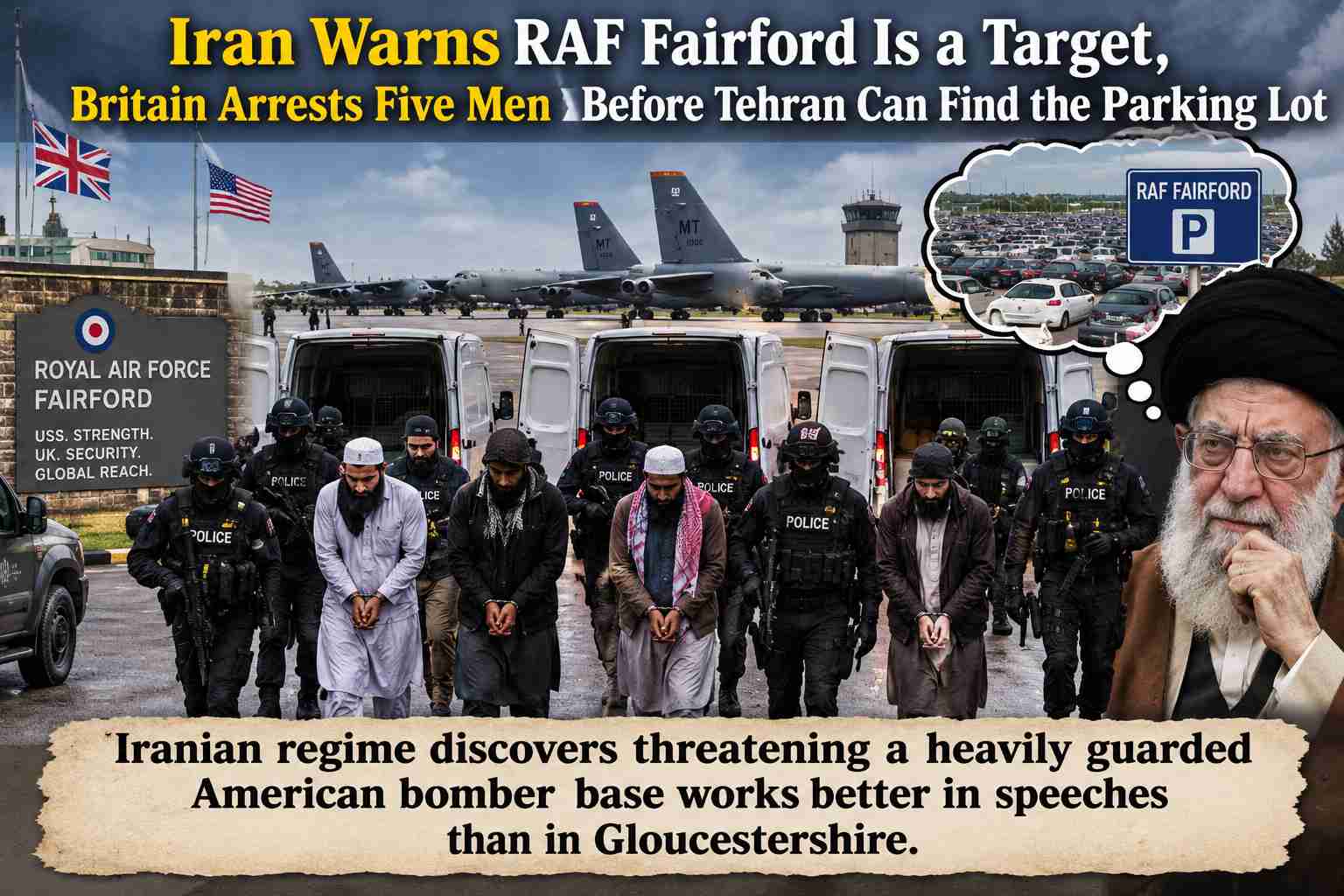Iran Warns RAF Fairford Is a Target.... AND...