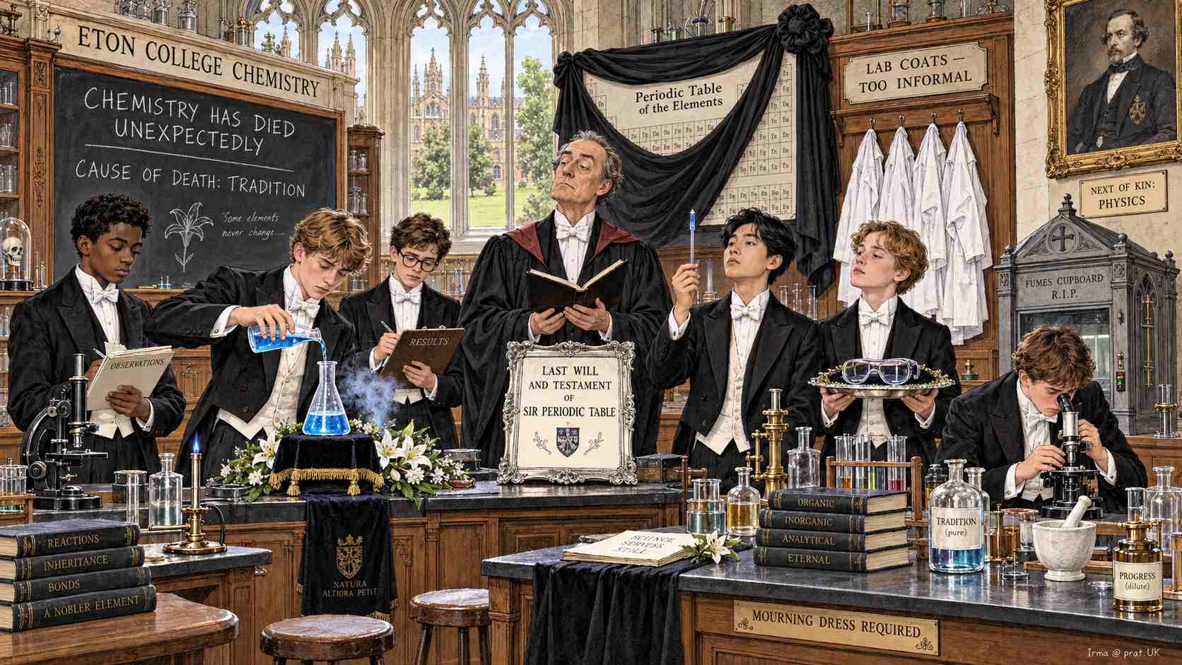 Eton Tailcoat Worn to Chemistry