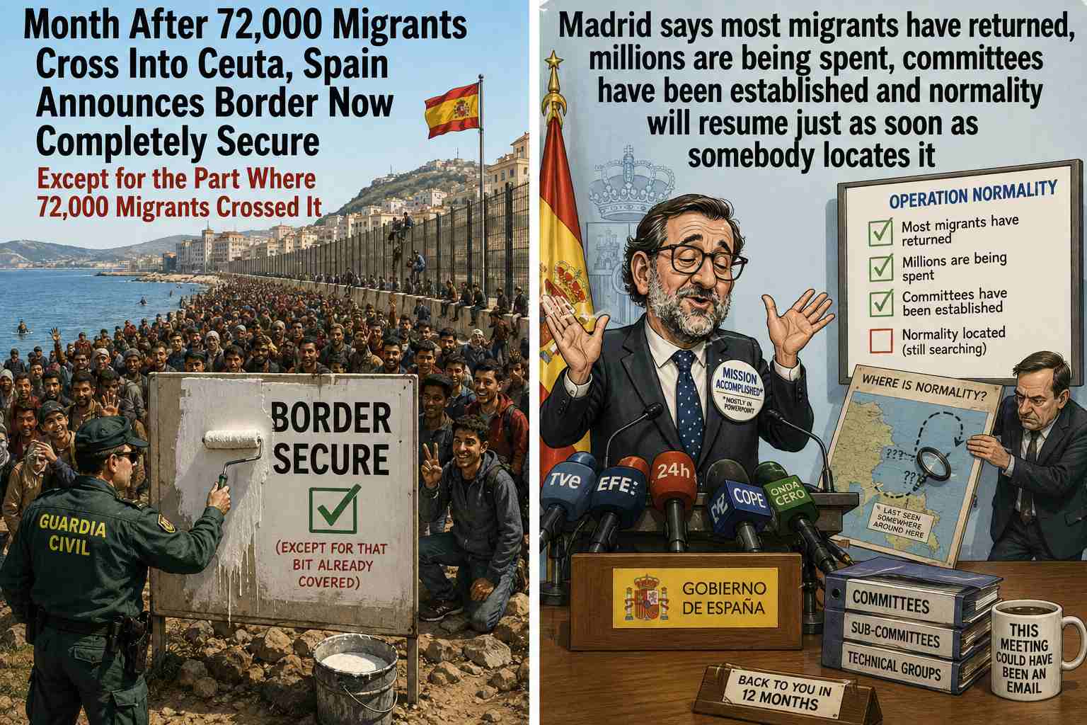 Spain Announces Border Now Completely Secure