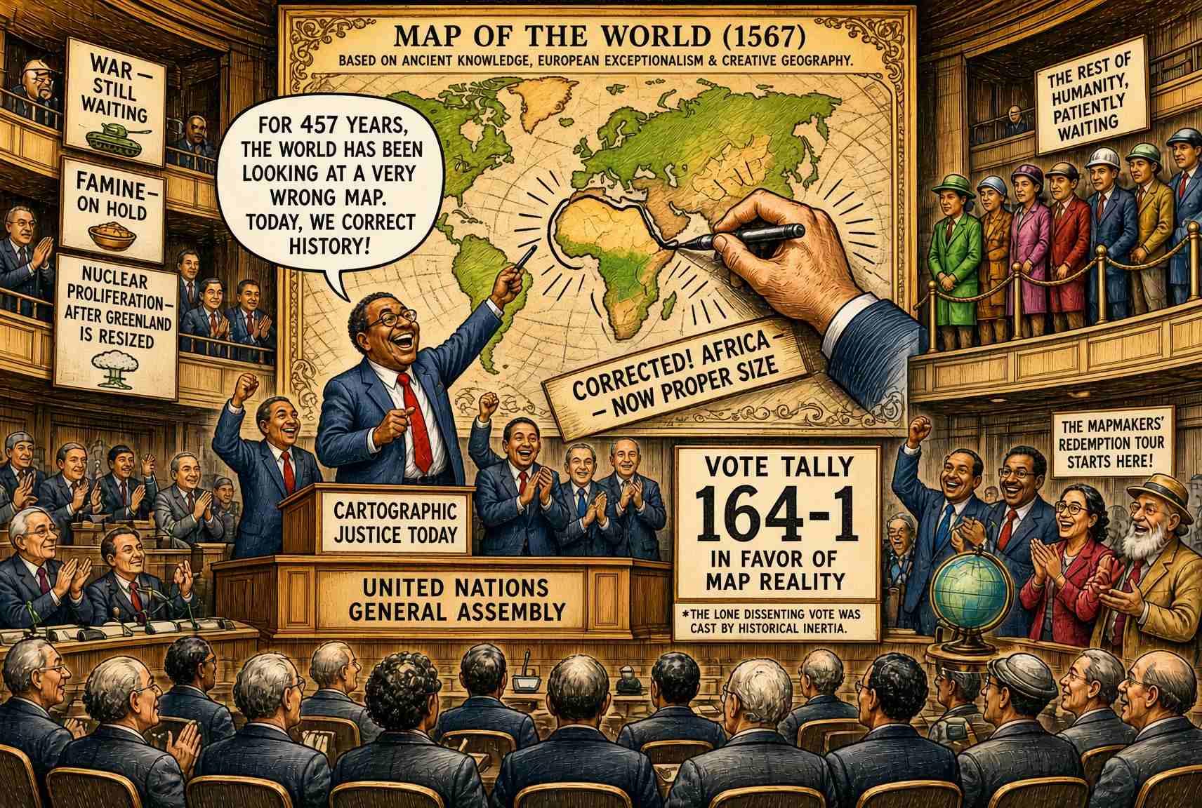 UN Corrects 457-Year-Old Map