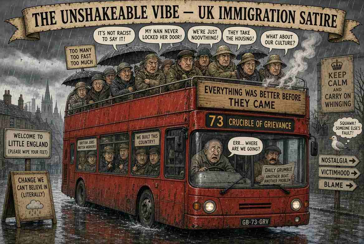 The Unshakeable Vibe – UK Immigration Satire