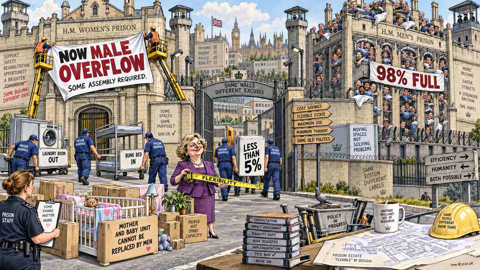 Repurpose Women’s Prisons for Men