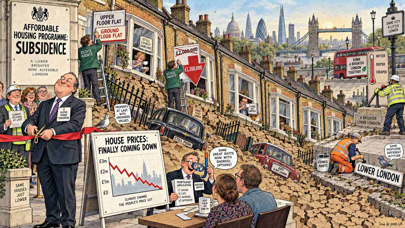 London Homes Begin Sinking