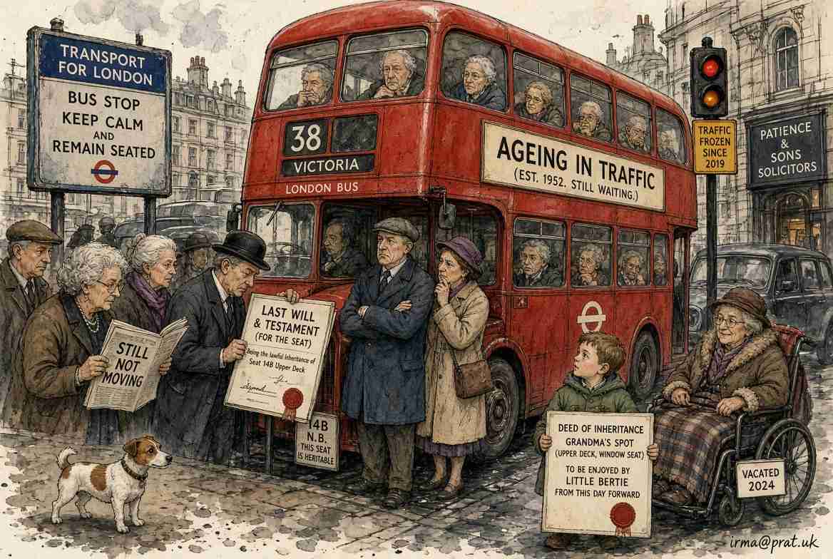 London Buses Now So Slow Passengers Expected to Inherit Their Seats