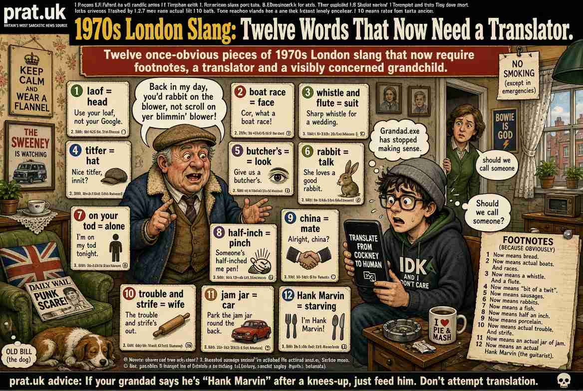 1970s London Slang