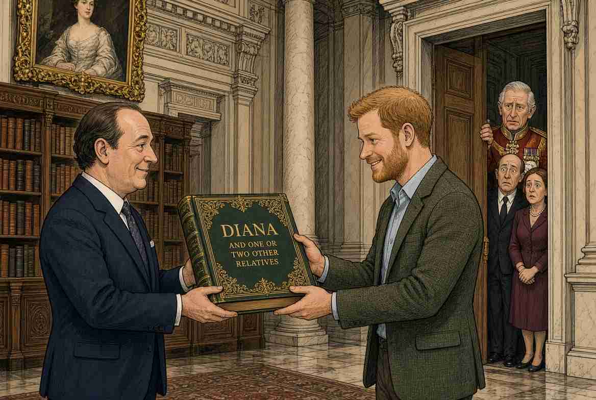 Charles Spencer Tells Harry New Diana Book Won’t Embarrass Him, Buckingham Palace Immediately Realizes It May Be About Someone Else