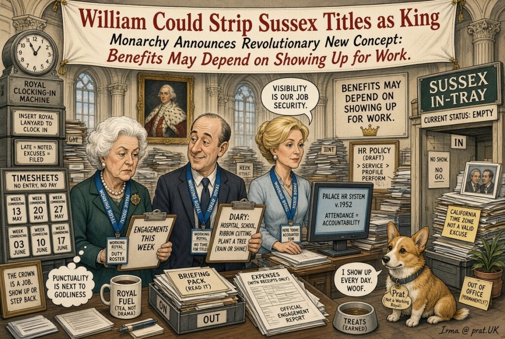 William Could Strip Sussex Titles Benefits Depend on Showing Up William Could Strip Sussex Titles Benefits Depend on Showing Up