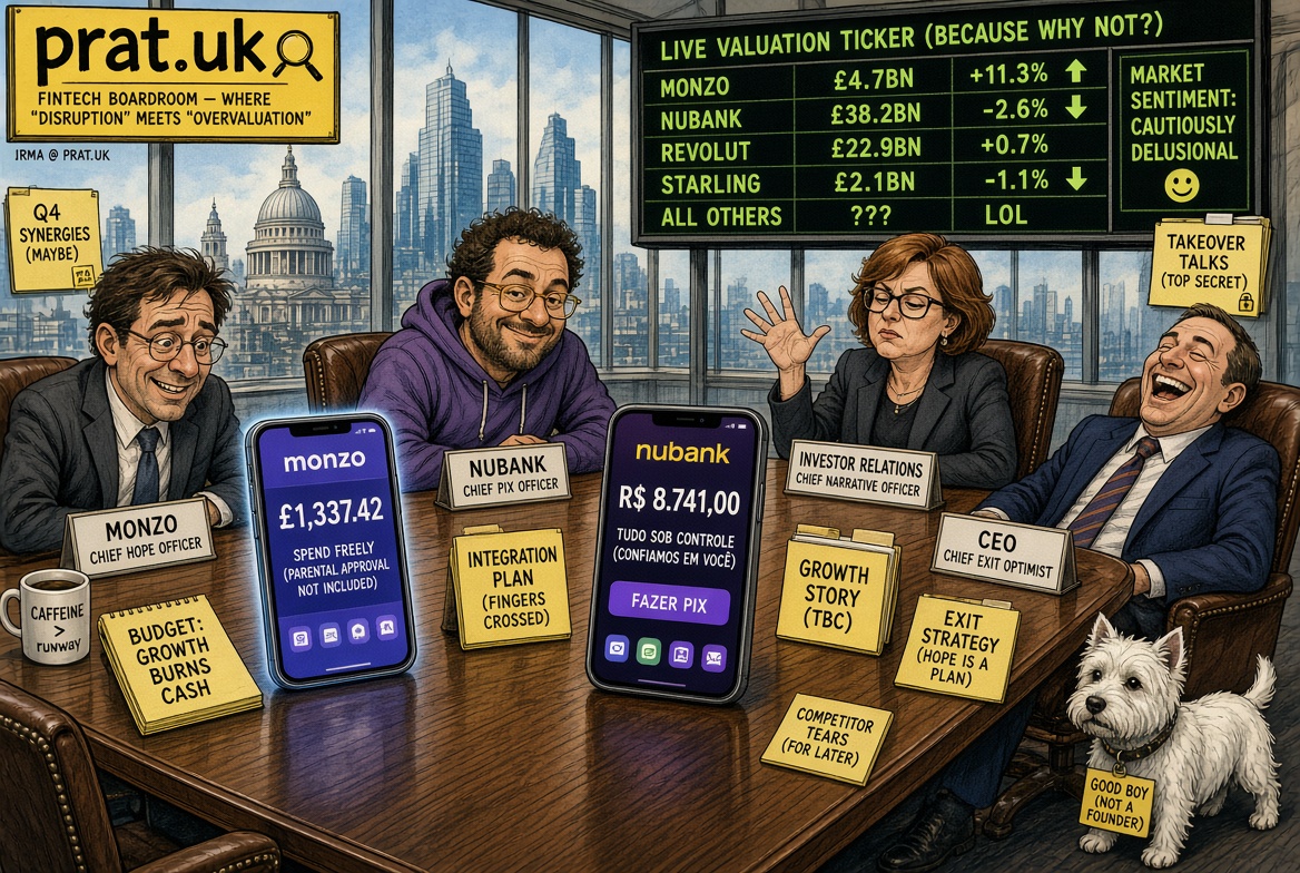 Monzo Discusses £10 Billion Nubank Deal, Britain Continues Successful Strategy of Creating Companies for Other Countries to Buy
