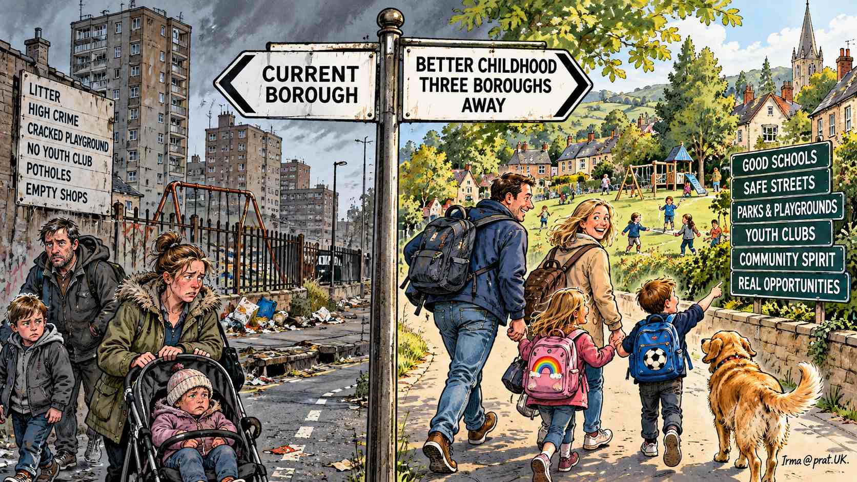 Better Childhood Found Three Boroughs Away