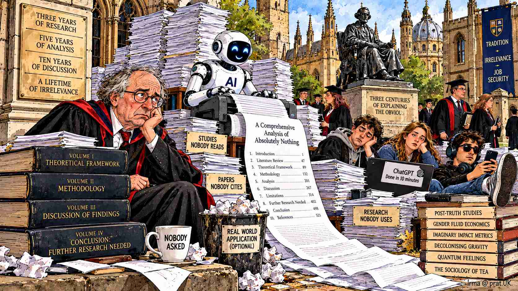 AI Out-Writes Professors at Meaningless Research