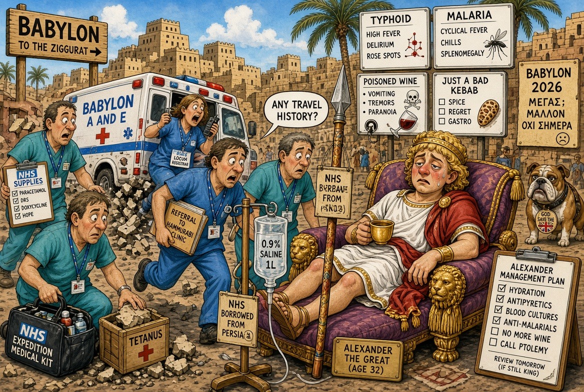 Could Modern Doctors Have Saved Alexander the Great? Only if Babylon Had a Walk-In Centre