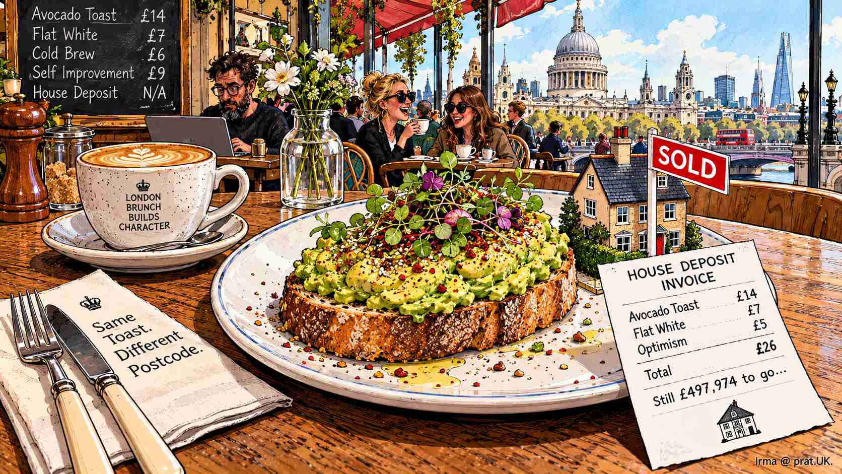 London Café Charges £8.50 for Avocado Toast, Includes Complimentary Opportunity to Reflect on Home Ownership