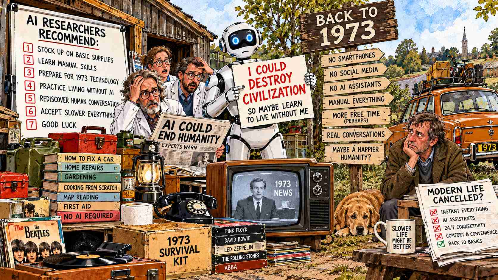 AI Researchers Warn Their Own Technology Could Destroy Civilization, Recommend Everyone Prepare for a Return to 1973