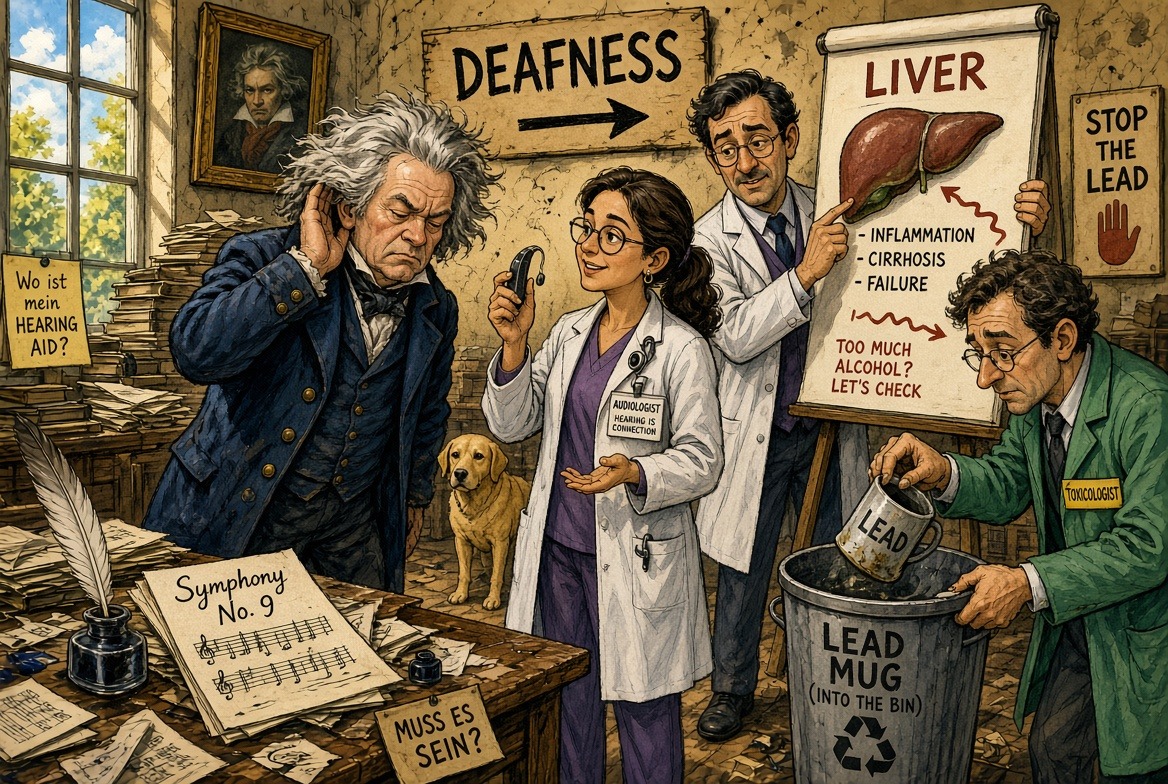 Could Modern Doctors Have Saved Beethoven? They’d Have Fixed the Hearing and Skipped the Lead