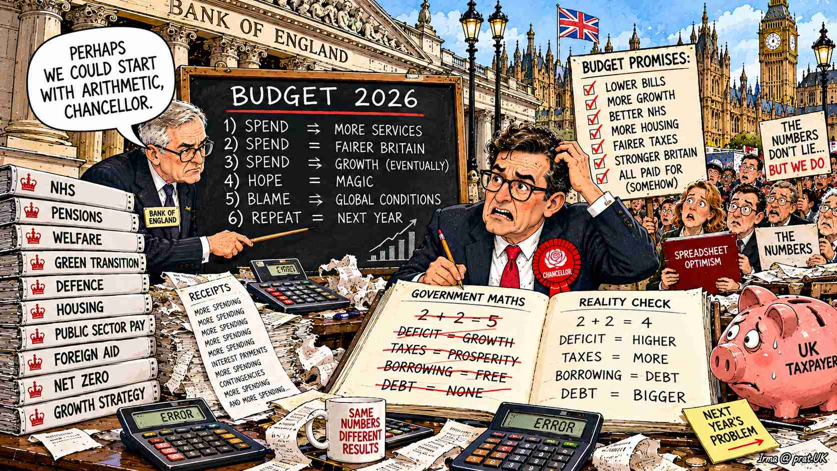 UK Budget 2026: Bank of England Asks the Chancellor to Try Arithmetic