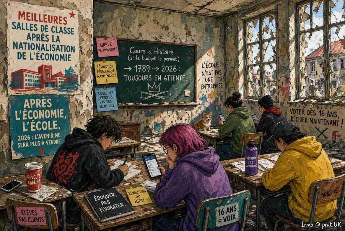 French Far-Left Discovers Broken Schools Are Excellent Recruiting Centres for Revolution, Announces Immigrant Students Will Get Better Classrooms Immediately After the Economy Is Nationalised