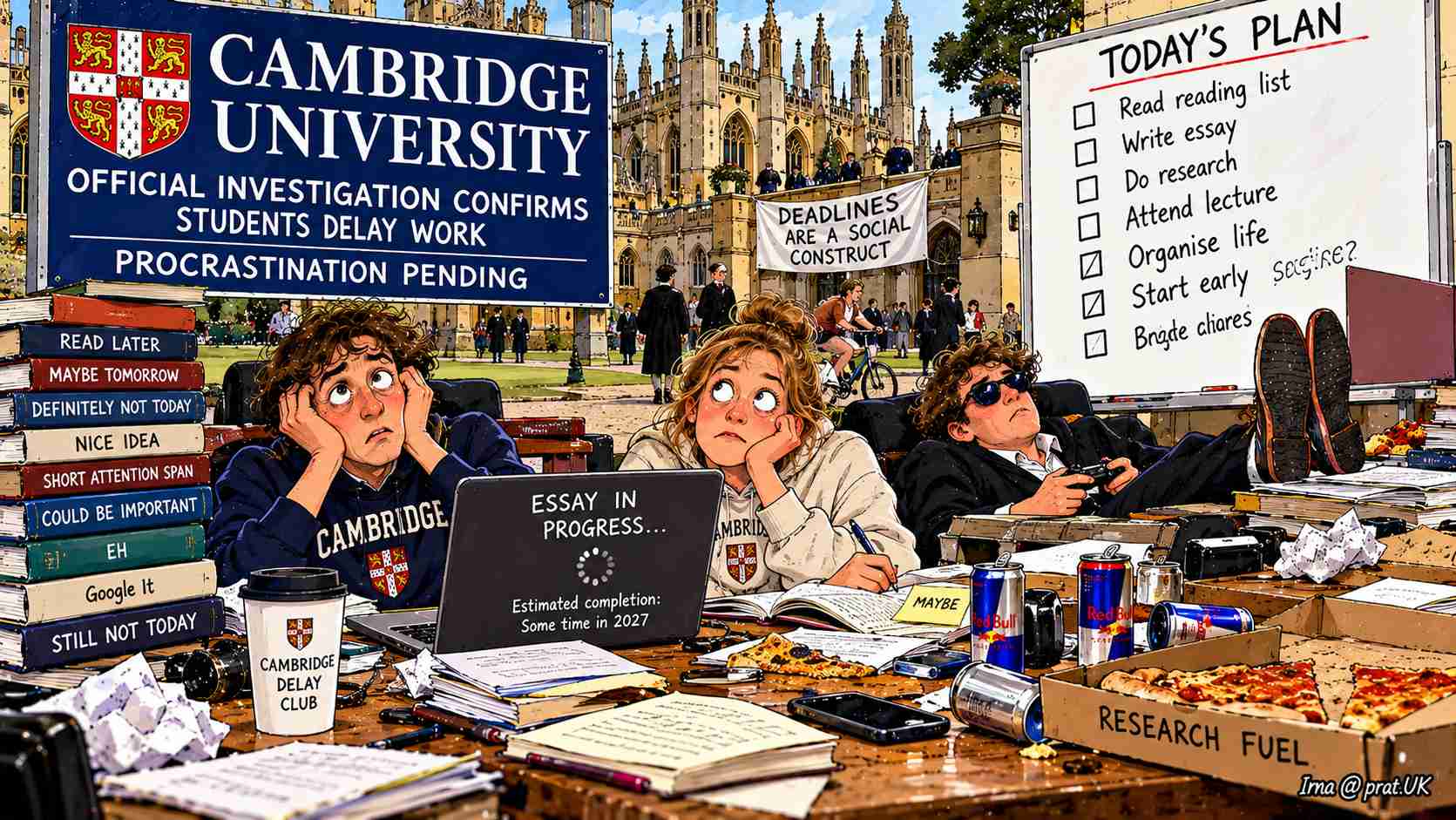 University Student Procrastination: Cambridge Confirms Students Delay Work, Investigation Pending