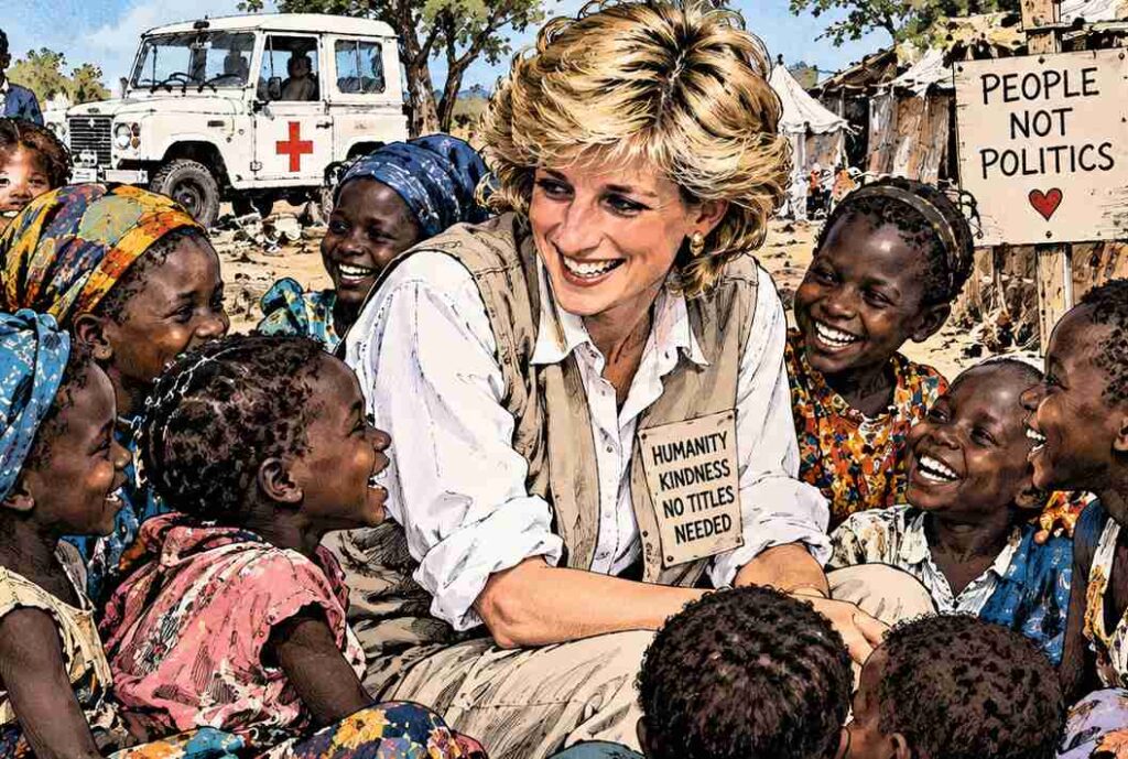 Diana, the Princess of Wales, is happy () Diana, the Princess of Wales, is happy ()
