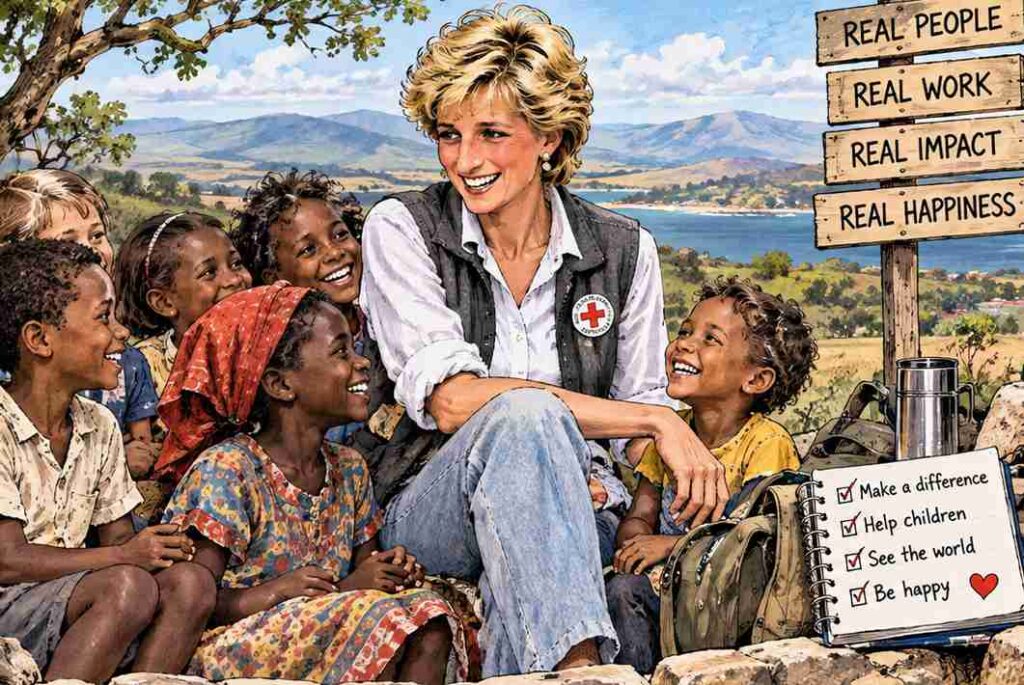 Diana, the Princess of Wales, is happy () Diana, the Princess of Wales, is happy ()