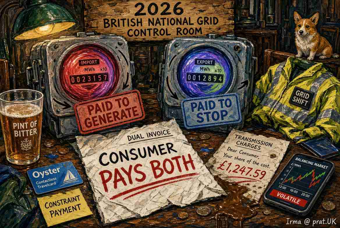 Britain Invents World’s First Energy System Where Companies Get Paid to Produce Electricity, Paid Again to Stop Producing It, and Consumers Pay for Both